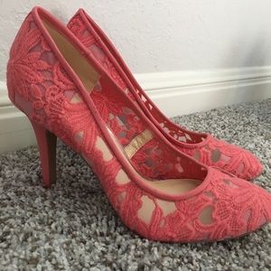 Jessica Simpson floral heels 8 1/2